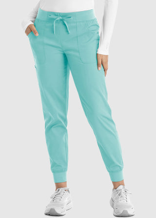 Maevn Women's Full Elastic Waistband Jogger Petite Pant