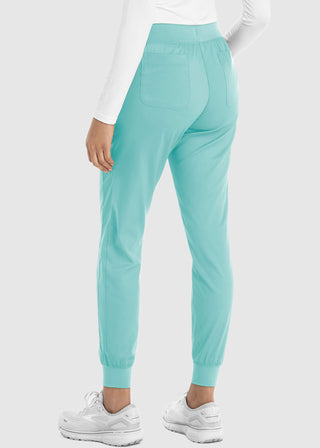 Maevn Women's Full Elastic Waistband Jogger Petite Pant