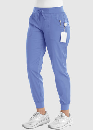 Maevn Women's Full Elastic Waistband Jogger Petite Pant