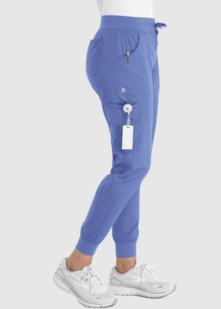 Maevn Women's Full Elastic Waistband Jogger Petite Pant