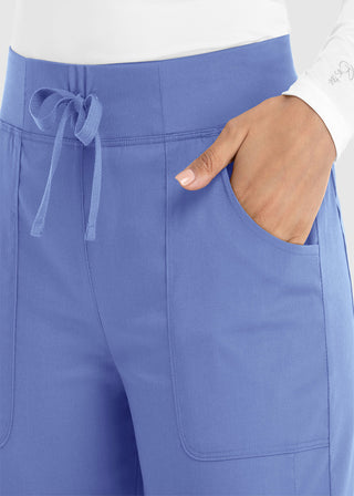 Maevn Women's Full Elastic Waistband Jogger Petite Pant