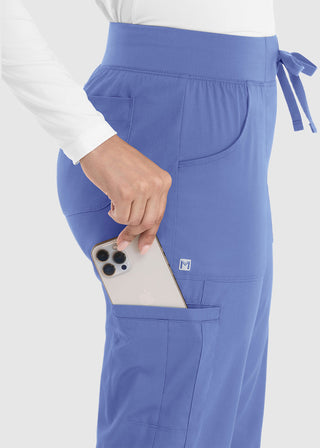 Maevn Women's Full Elastic Waistband Jogger Petite Pant