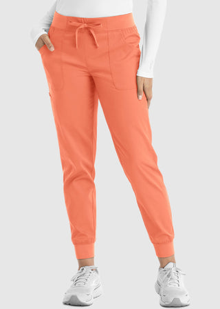 Maevn Women's Full Elastic Waistband Jogger Petite Pant