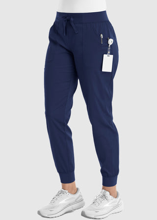 Maevn Women's Full Elastic Waistband Jogger Petite Pant