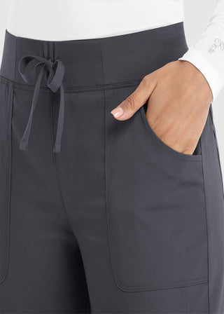 Maevn Women's Full Elastic Waistband Jogger Petite Pant