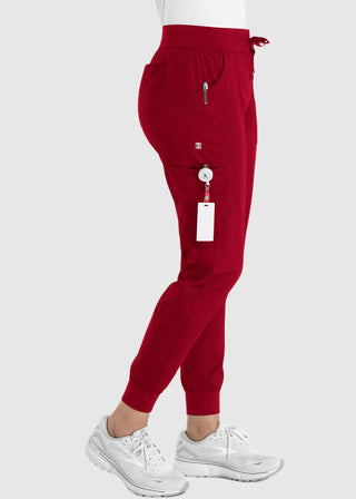 Maevn Women's Full Elastic Waistband Jogger Petite Pant