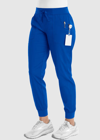 Maevn Women's Full Elastic Waistband Jogger Petite Pant