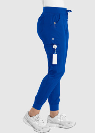 Maevn Women's Full Elastic Waistband Jogger Petite Pant