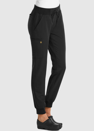 Maevn Women's Mid Rise Convertible Drawcord Jogger Tall Pant