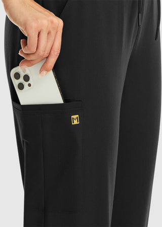 Maevn Women's Mid Rise Convertible Drawcord Jogger Tall Pant