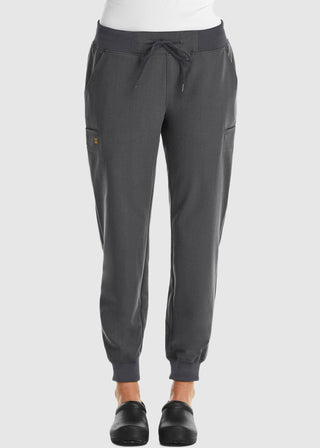 Maevn Women's Mid Rise Convertible Drawcord Jogger Petite Pant