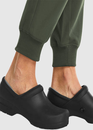 Maevn Women's Mid Rise Convertible Drawcord Jogger Petite Pant