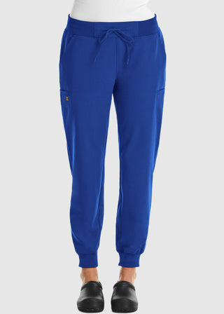 Maevn Women's Mid Rise Convertible Drawcord Jogger Petite Pant