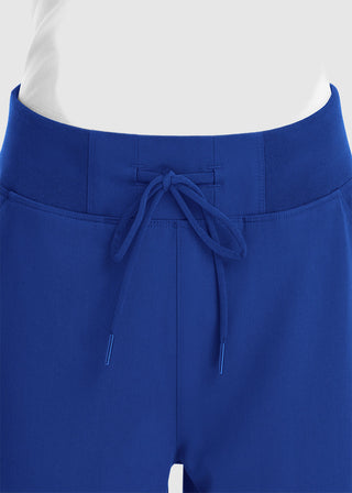 Maevn Women's Mid Rise Convertible Drawcord Jogger Petite Pant