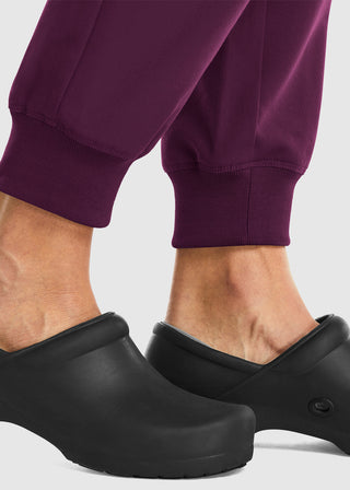 Maevn Women's Mid Rise Convertible Drawcord Jogger Petite Pant