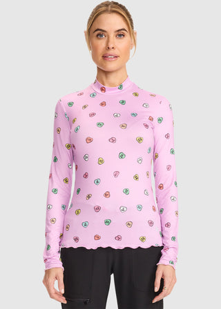 Med Couture Women's Merrow Edge Mock Neck Underscrub