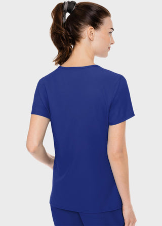 Med Couture Insight Women's Doubled Pocket Solid Scrub Top