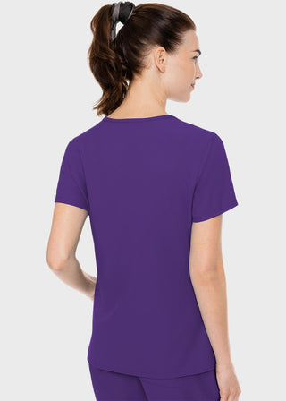 Med Couture Insight Women's Doubled Pocket Solid Scrub Top