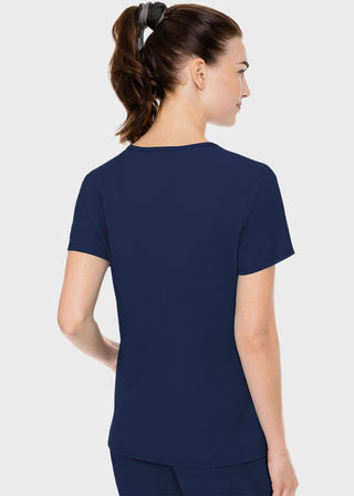 Med Couture Insight Women's Doubled Pocket Solid Scrub Top