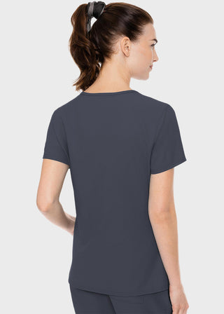 Med Couture Insight Women's Doubled Pocket Solid Scrub Top