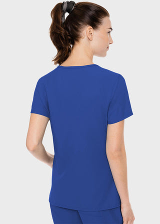 Med Couture Insight Women's Doubled Pocket Solid Scrub Top