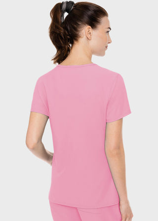 Med Couture Insight Women's Doubled Pocket Solid Scrub Top