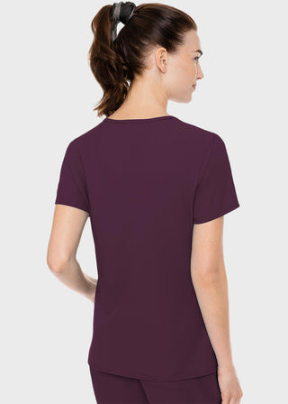 Med Couture Insight Women's Doubled Pocket Solid Scrub Top