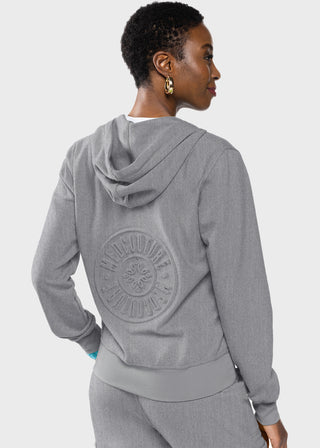 Med Couture Lifestyle Women's Fleece Zip Front Logo Hoodie