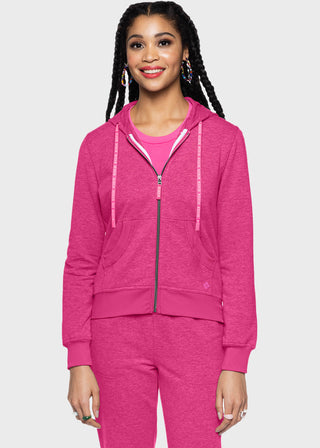 Med Couture Lifestyle Women's Fleece Zip Front Logo Hoodie