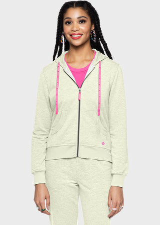 Med Couture Lifestyle Women's Fleece Zip Front Logo Hoodie