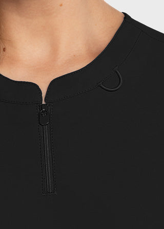 Med Couture MC Insight Women's Zip Front Henley Top