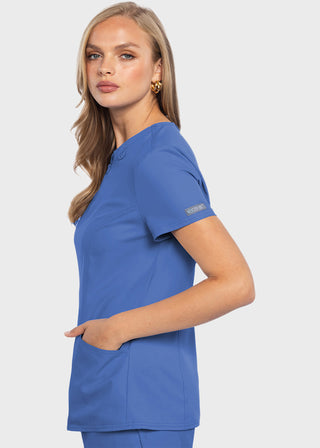 Med Couture MC Insight Women's Zip Front Henley Top