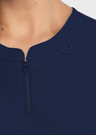 Med Couture MC Insight Women's Zip Front Henley Top