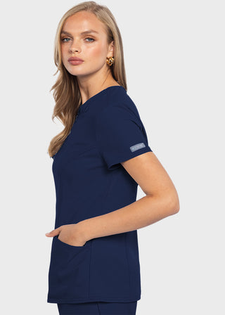 Med Couture MC Insight Women's Zip Front Henley Top