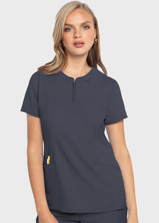 Med Couture MC Insight Women's Zip Front Henley Top