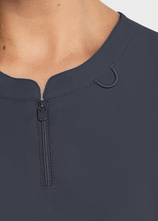 Med Couture MC Insight Women's Zip Front Henley Top