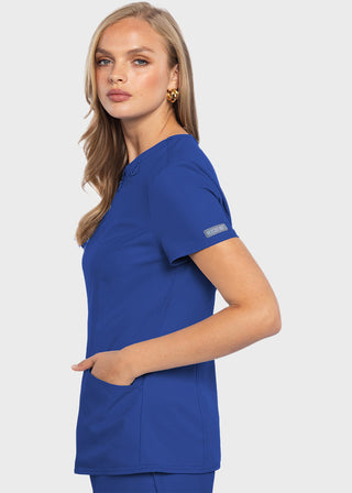 Med Couture MC Insight Women's Zip Front Henley Top