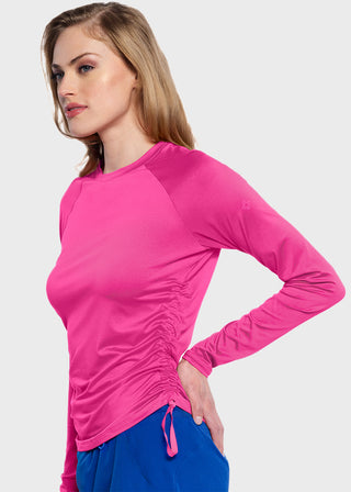 Med Couture AMP Women's Long Sleeve Ruched Underscrub