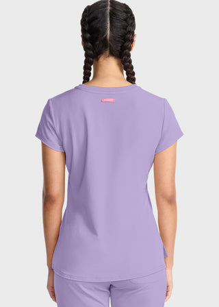 Med Couture AMP Women's Quarter Zip V-Neck Tuckable Top