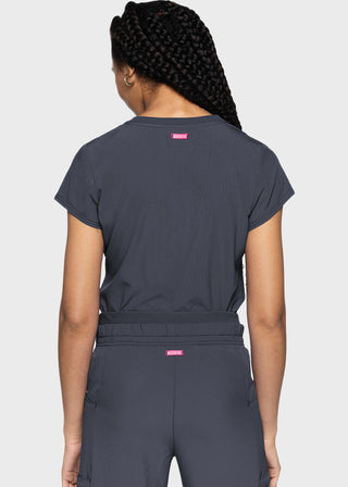 Med Couture AMP Women's Quarter Zip V-Neck Tuckable Top