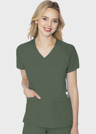 Med Couture Touch Women's Raglan Sleeve Top