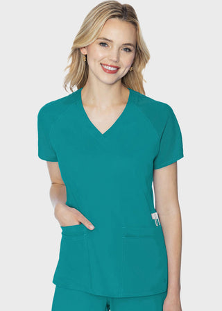 Med Couture Touch Women's Raglan Sleeve Top