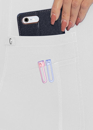 Med Couture Touch Women's V-Neck Shirttail Top