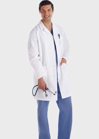 Meta Men's Three Pocket 38 Inches Medical Lab Coat