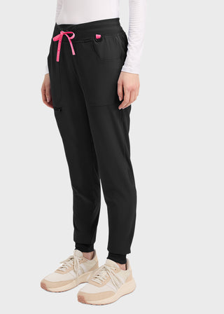 Med couture AMP Women's Mid Rise Jogger Petite Pants