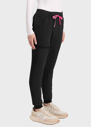 Med couture AMP Women's Mid Rise Jogger Petite Pants