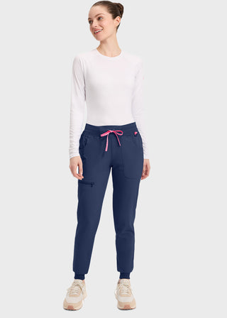 Med couture AMP Women's Mid Rise Jogger Petite Pants