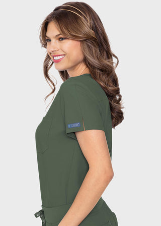 Med Couture Women's One Pocket Tuck-In Top