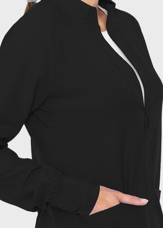 Med Couture Insight Women's Warm Up Solid Scrub Jacket