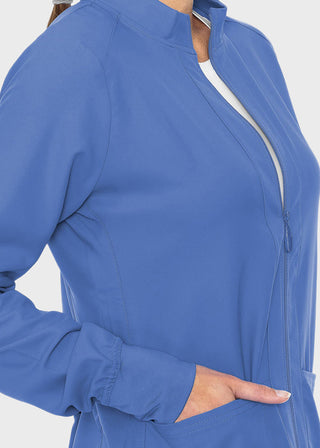 Med Couture Insight Women's Warm Up Solid Scrub Jacket